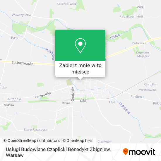 Mapa Usługi Budowlane Czaplicki Benedykt Zbigniew