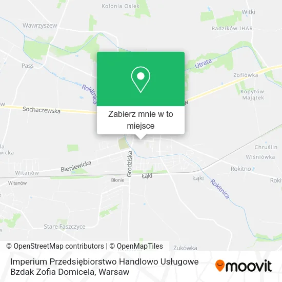 Mapa Imperium Przedsiębiorstwo Handlowo Usługowe Bzdak Zofia Domicela
