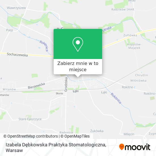 Mapa Izabela Dębkowska Praktyka Stomatologiczna