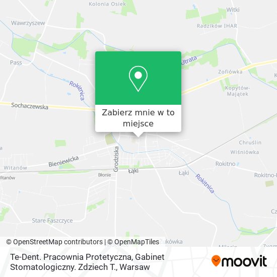 Mapa Te-Dent. Pracownia Protetyczna, Gabinet Stomatologiczny. Zdziech T.