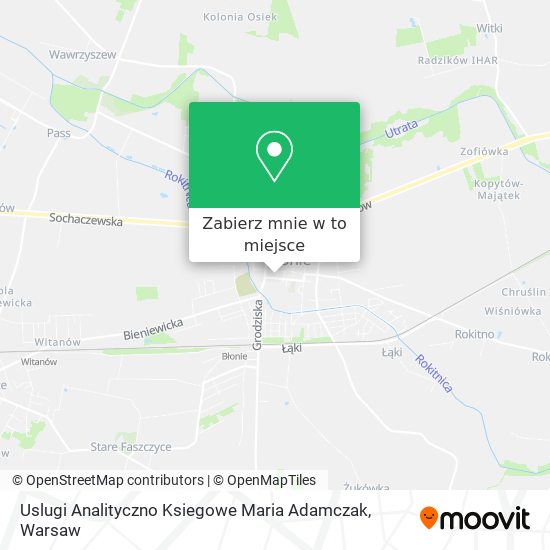 Mapa Uslugi Analityczno Ksiegowe Maria Adamczak