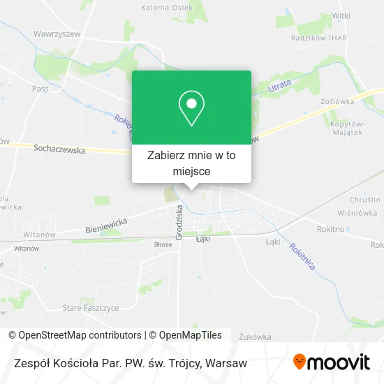 Mapa Zespół Kościoła Par. PW. św. Trójcy