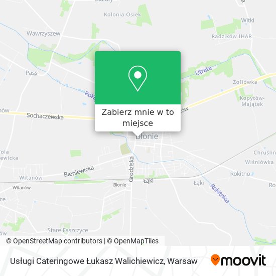 Mapa Usługi Cateringowe Łukasz Walichiewicz