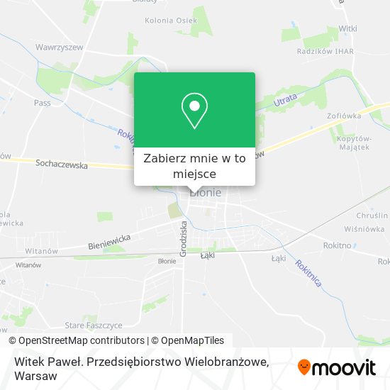 Mapa Witek Paweł. Przedsiębiorstwo Wielobranżowe