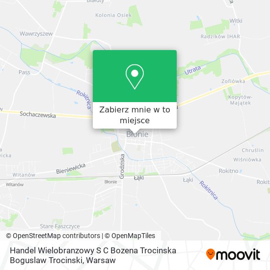 Mapa Handel Wielobranzowy S C Bozena Trocinska Boguslaw Trocinski