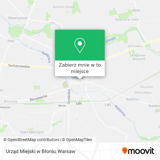 Mapa Urząd Miejski w Błoniu