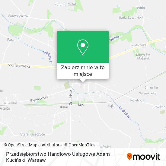 Mapa Przedsiębiorstwo Handlowo Usługowe Adam Kuciński