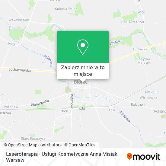 Mapa Laseroterapia - Usługi Kosmetyczne Anna Misiak