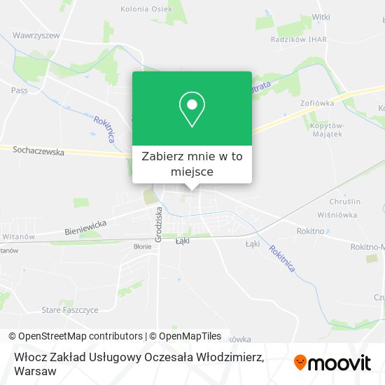 Mapa Włocz Zakład Usługowy Oczesała Włodzimierz