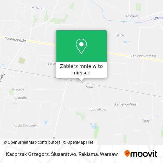 Mapa Kacprzak Grzegorz. Ślusarstwo. Reklama