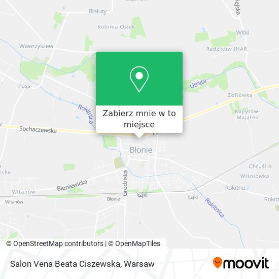 Mapa Salon Vena Beata Ciszewska