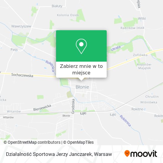 Mapa Działalność Sportowa Jerzy Janczarek