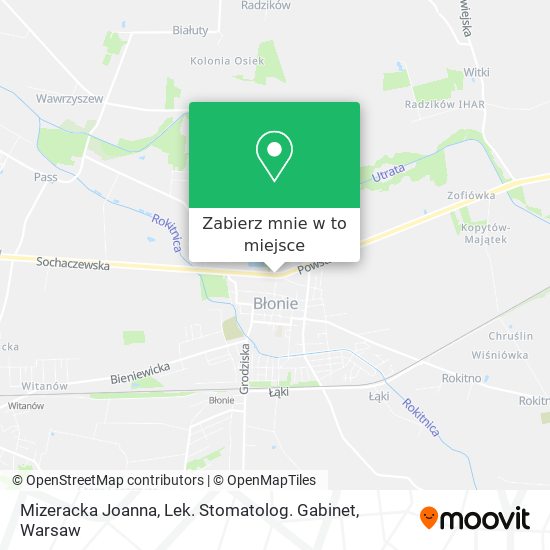 Mapa Mizeracka Joanna, Lek. Stomatolog. Gabinet