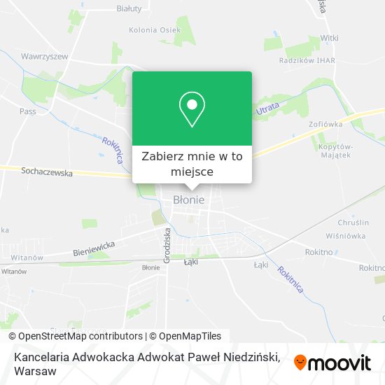 Mapa Kancelaria Adwokacka Adwokat Paweł Niedziński