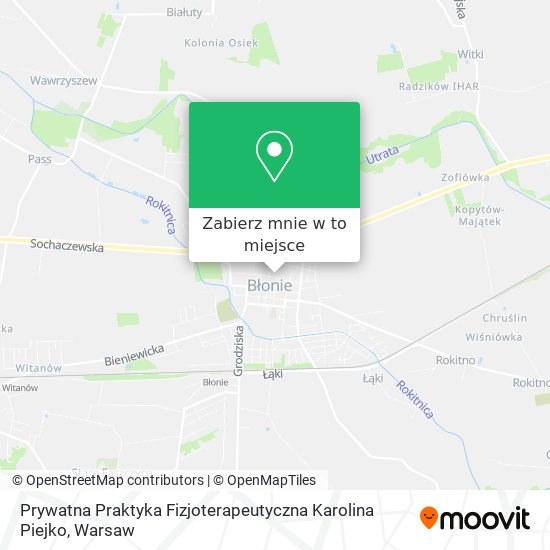 Mapa Prywatna Praktyka Fizjoterapeutyczna Karolina Piejko