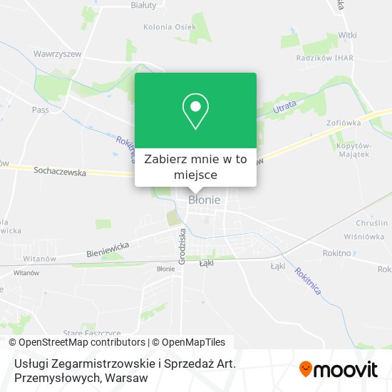 Mapa Usługi Zegarmistrzowskie i Sprzedaż Art. Przemysłowych