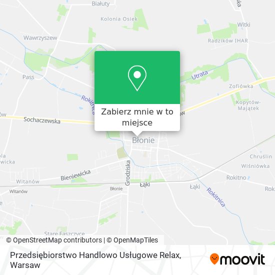 Mapa Przedsiębiorstwo Handlowo Usługowe Relax