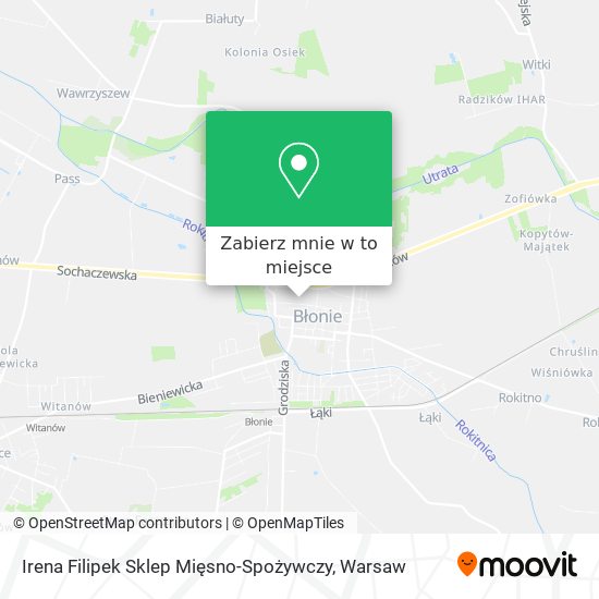 Mapa Irena Filipek Sklep Mięsno-Spożywczy