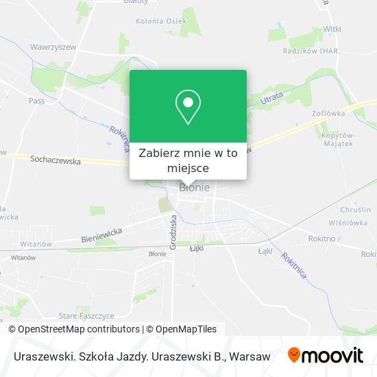 Mapa Uraszewski. Szkoła Jazdy. Uraszewski B.