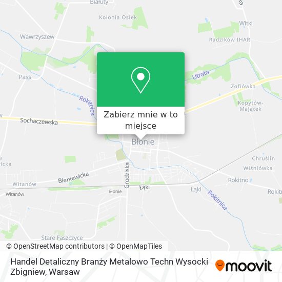 Mapa Handel Detaliczny Branży Metalowo Techn Wysocki Zbigniew