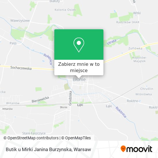 Mapa Butik u Mirki Janina Burzynska