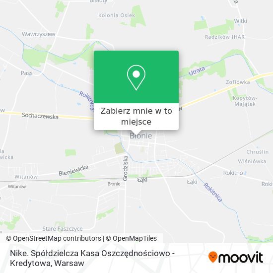 Mapa Nike. Spółdzielcza Kasa Oszczędnościowo - Kredytowa