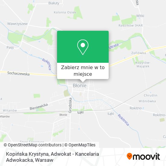 Mapa Kopińska Krystyna, Adwokat - Kancelaria Adwokacka