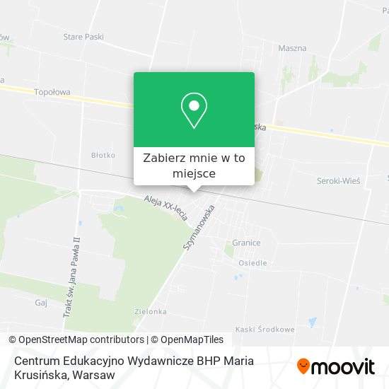 Mapa Centrum Edukacyjno Wydawnicze BHP Maria Krusińska