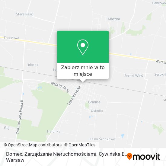 Mapa Domex. Zarządzanie Nieruchomościami. Cywińska E.