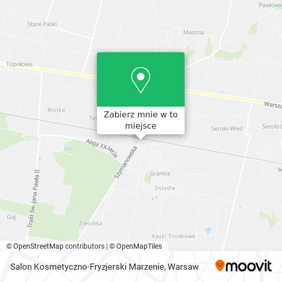 Mapa Salon Kosmetyczno-Fryzjerski Marzenie