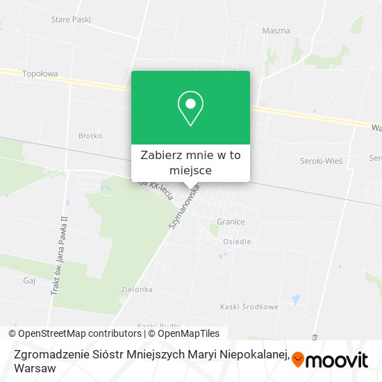 Mapa Zgromadzenie Sióstr Mniejszych Maryi Niepokalanej