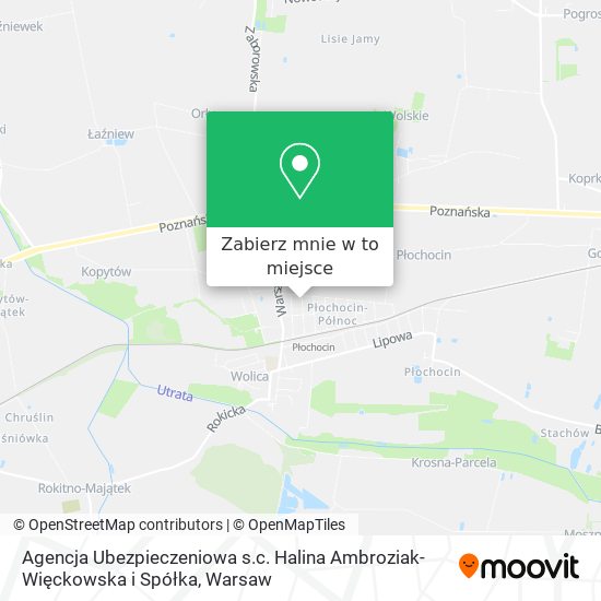 Mapa Agencja Ubezpieczeniowa s.c. Halina Ambroziak-Więckowska i Spółka