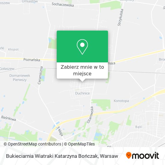 Mapa Bukieciarnia Wiatraki Katarzyna Bończak