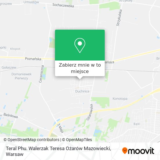 Mapa Teral Phu. Walerzak Teresa Ożarów Mazowiecki