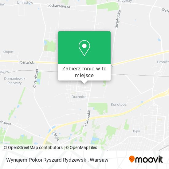 Mapa Wynajem Pokoi Ryszard Rydzewski