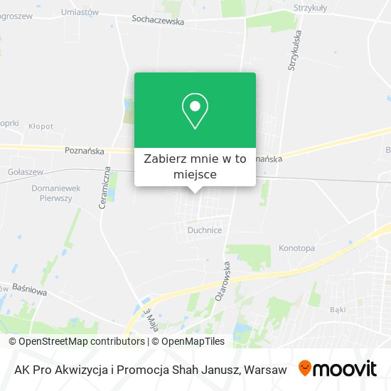 Mapa AK Pro Akwizycja i Promocja Shah Janusz