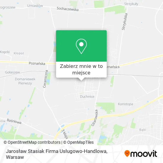 Mapa Jarosław Stasiak Firma Usługowo-Handlowa