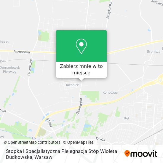 Mapa Stopka i Specjalistyczna Pielegnacja Stóp Wioleta Dudkowska