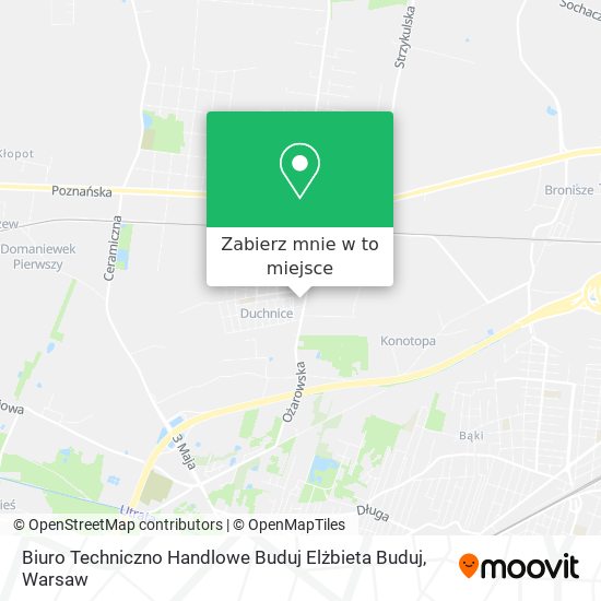 Mapa Biuro Techniczno Handlowe Buduj Elżbieta Buduj