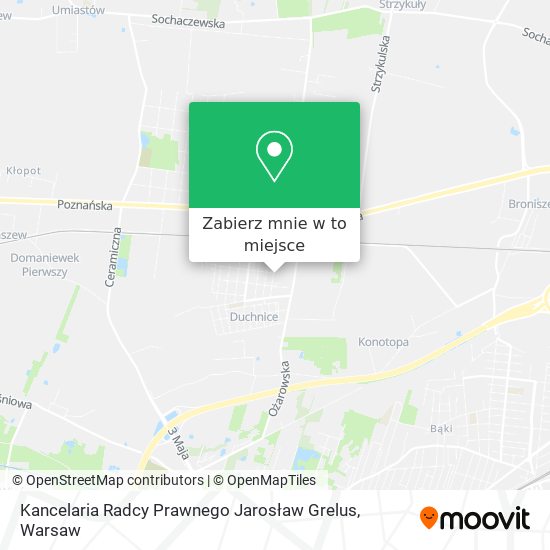 Mapa Kancelaria Radcy Prawnego Jarosław Grelus