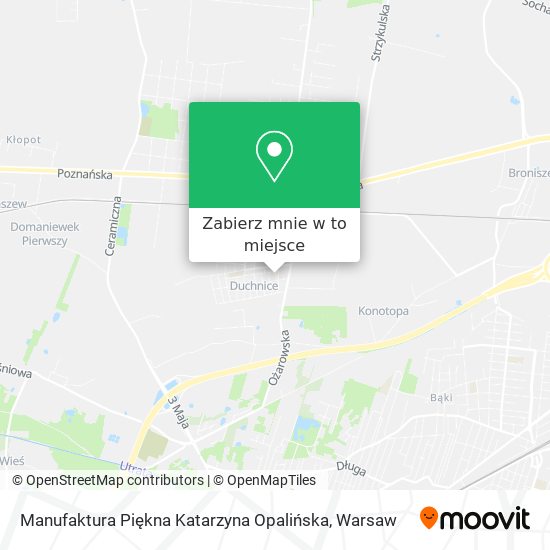 Mapa Manufaktura Piękna Katarzyna Opalińska