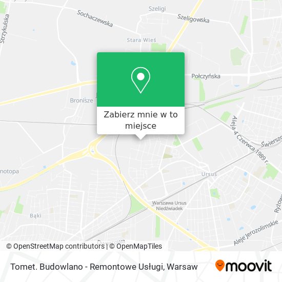 Mapa Tomet. Budowlano - Remontowe Usługi