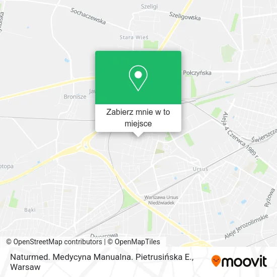 Mapa Naturmed. Medycyna Manualna. Pietrusińska E.