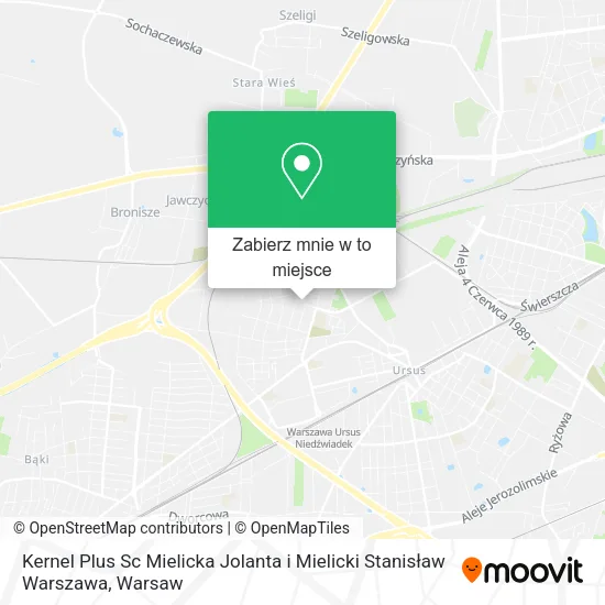 Mapa Kernel Plus Sc Mielicka Jolanta i Mielicki Stanisław Warszawa