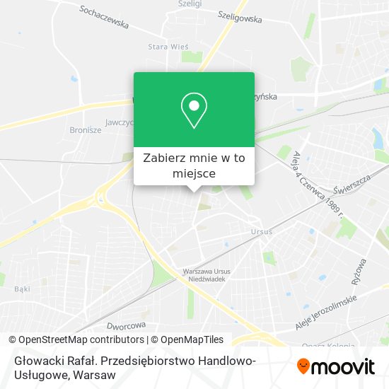 Mapa Głowacki Rafał. Przedsiębiorstwo Handlowo-Usługowe