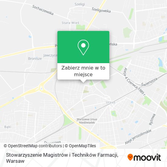 Mapa Stowarzyszenie Magistrów i Techników Farmacji