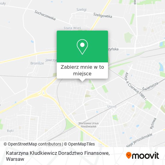 Mapa Katarzyna Kłudkiewicz Doradztwo Finansowe