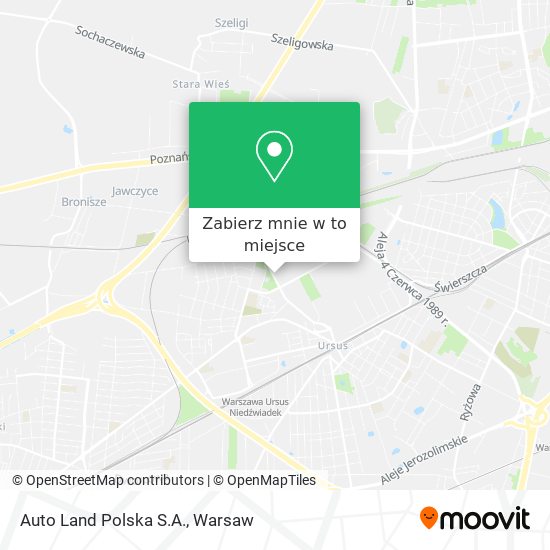 Mapa Auto Land Polska S.A.