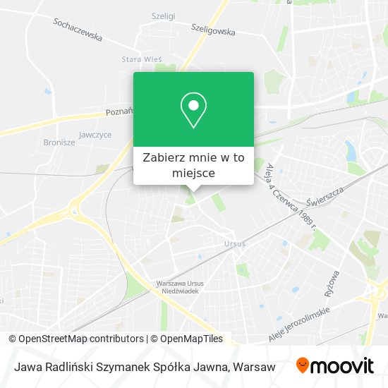 Mapa Jawa Radliński Szymanek Spółka Jawna