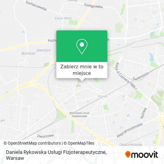 Mapa Daniela Rykowska Usługi Fizjoterapeutyczne